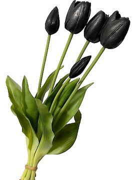 Букет тюльпанов из силиконовой резины типа ЖИВОЙ