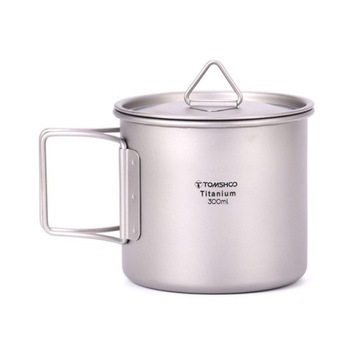 300ml z pokrywką Tomshoo Ultralight tytanowy kubek