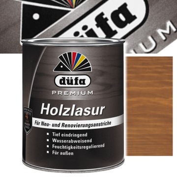 DUFA PREMIUM HOLZLASUR NIEMIECKA LAZURA LAKIEROBEJCA 2,5L TEAK TIK TEK
