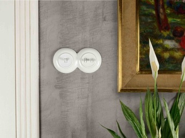 КРЕСТОВОЙ ВЫКЛЮЧАТЕЛЬ LOFT РЕТРО БЕЛЫЙ JLM БЕЗ РАМКИ