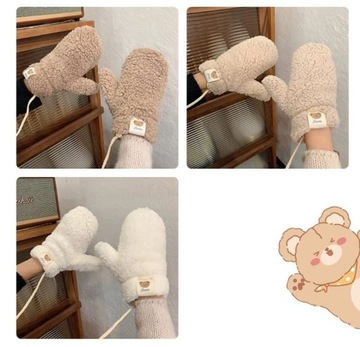 ЖЕНСКИЕ ЗИМНИЕ ПЕРЧАТКИ, ПЛЮШЕВЫЕ, ТЕПЛЫЕ, УТЕПЛЕННЫЕ, МЕХ НА ОДИН ПАЛЬЦ.