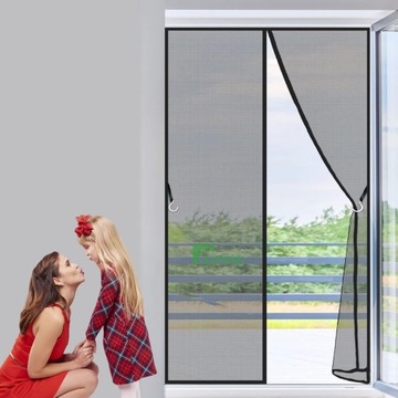 МОСКИТНАЯ СЕТКА ДЛЯ ДВЕРЕЙ, МАГНИТНАЯ СЕТКА, БАЛКОН 100х210, АВТОМАТИЧЕСКАЯ, ПРОЧНАЯ