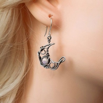 ЖЕНСКИЕ СЕРЬГИ СОЛНЦЕ И ЛУНА