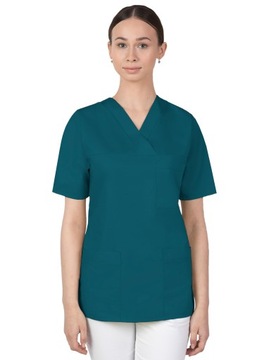 48 BLUZA MEDYCZNA DAMSKA KOSMETYCZNA FARTUCH 074l