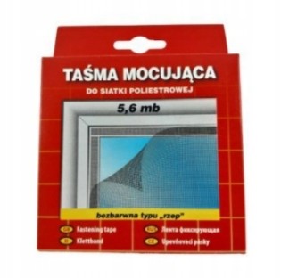 Taśma Rzep do Siatki Moskitier samoprzylepna 5,6mb