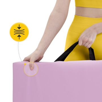 СКЛАДНОЙ ГИМНАСТИЧЕСКИЙ МАТРАС ДЛЯ ЗАНЯТИЙ С РУЧКОЙ, УДОБНО ПЕРЕНОСИТЬ КОВрик