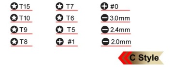 НАБОР ТОЧНЫХ ОТВЕРТОК TORX ИЗ 12 ШТ. ЭЛЕКТРОНИК