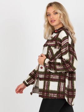 ЖЕНСКАЯ РУБАШКА В КЛЕТКУ С ДЛИННЫМ РУКАВОМ, РАЗНОЦВЕТНАЯ ОСНОВНАЯ КУРТКА ОВЕРСАЙЗ