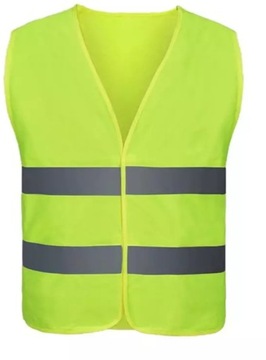 ДОРОЖНЫЙ ЖИЛЕТ С СИЛЬНЫМ СВЕТООТРАЖЕНИЕМ, ЖЕЛТЫЙ, 80 C