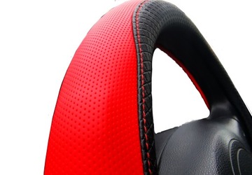 Citroen C1 C2 C3 C4 Berlingo Picasso na kierownice czarno czerwony PREMIUM
