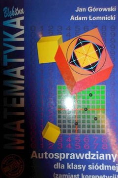 Błękitna matematyka autosprawdziany dla klasy siód