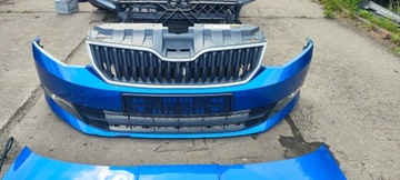SKODA FABIA III КАПОТ БАМПЕР КРЫЛЬЯ ФОНАРИ ПЕРЕДНЯЯ РЕМНЯ В КОМПЛЕКТЕ ПЕРЕДНЯЯ ЧАСТЬ