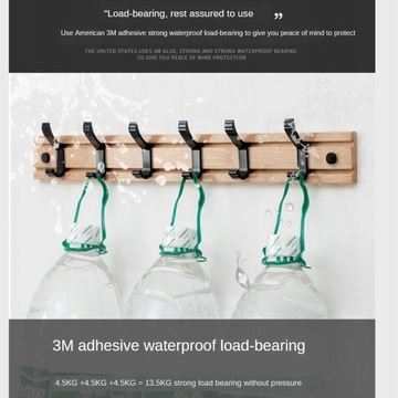 Вешалка для одежды настенная - 5 крючков