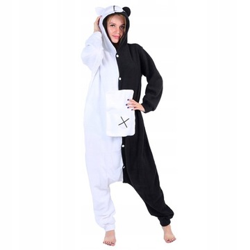 Danganronpa-Monokuma Cosplay Kombinezon Piżamy