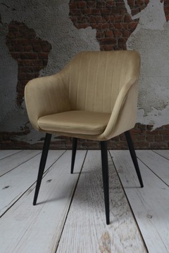 Dankor Design PIK X бежевое кресло VELUR