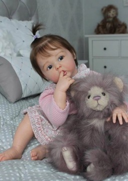 Reborn Baby Silicone lalka 60cm Korpus z tkaniny