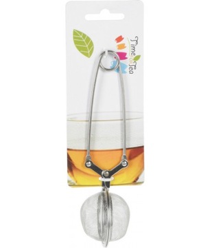 Kula do herbaty infuzyjna, Excellent, stal nierdzewna, 5x16 cm, czarna