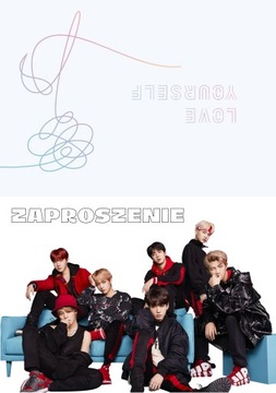 ПРИГЛАШЕНИЕ BTS МУЗЫКАЛЬНЫЕ ПРИГЛАШЕНИЯ 20х15 см