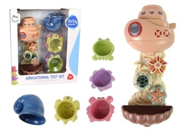 Набір для купання корабель і тварини морські Lean Toys 330x320 мм