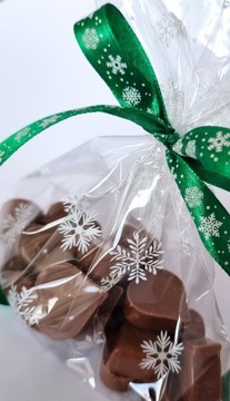 Torebki foliowe woreczki celofan na słodycze ŚWIĄTECZNE GWIAZDKI 15x20 50 s