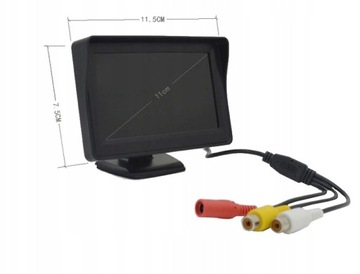 4,3-ДЮЙМОВЫЙ ЖК-МОНИТОР для КАМЕРЫ ЗАДНЕГО НАПРАВЛЕНИЯ, 2 ВХОДА