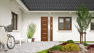 ПОЛЬСКИЕ НАРУЖНЫЕ ДВЕРИ INOX NWAR 72MM 100 THERMO