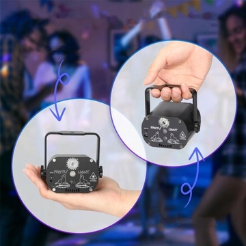 ДИСКО-ЛАМПЫ ДЛЯ ДОМАШНЕЙ ВЕЧЕРИНКИ ЗВУКОВОЙ ДАТЧИК ЛАЗЕР + ДИСТАНЦИОННОЕ УПРАВЛЕНИЕ