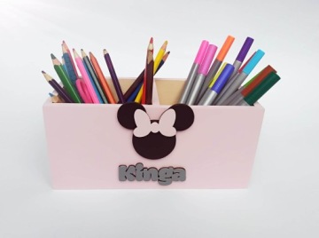 Pojemnik organizer imię dziecka Myszka Minnie