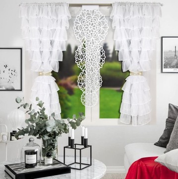 ДЕКОРАТИВНЫЕ ШТОРЫ С АЖУРНЫМ ВОЙЛЫМ ПАНЕЛИ
