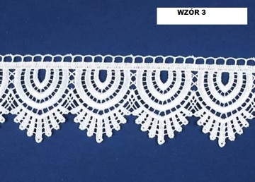 Тонкая штора от дождя с гипюром, 6 см, высота 120 см.