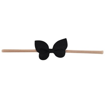 Filcowa opaska bezuciskowa każdy wiek CZARNA