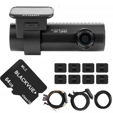 KAMERA SAMOCHODOWA BLACKVUE DR970X-1CH PLUS REJESTRATOR 4K GPS Z KARTĄ 64GB