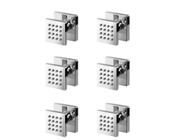 ZESTAW DYSZ DO HYDROMASAŻU PODTYNKOWEGO CHROM