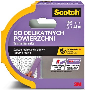SCOTCH TAŚMA MALARSKA BLUE DO DELIKATNYCH 36mmx41m