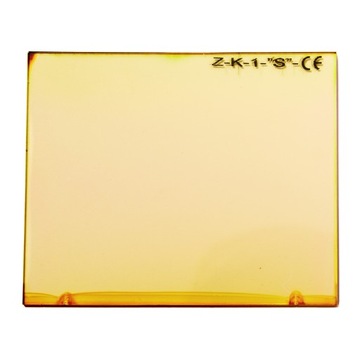 SZKŁO SPAWALNICZE ANTYODPRYSKOWE ZÓŁTE 110x90 MM