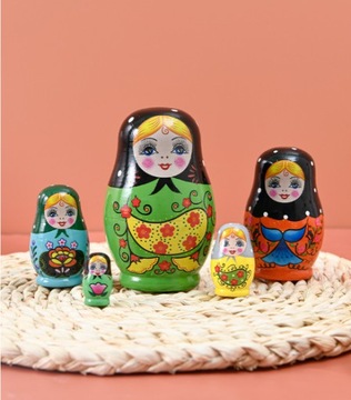 Матрешка Бабушка водное дно 5в1