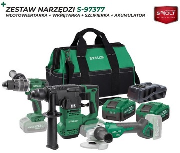 ZESTAW ELEKTRONARZĘDZI AKU TORBA STALCO S-97377