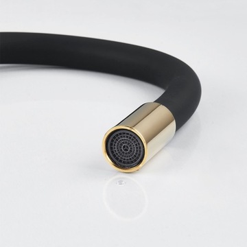 BATERIA KUCHENNA NABLATOWA DAX GIĘTKA CZARNA WYLEWKA PODSTAWA ZŁOTA