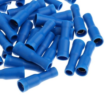 100 шт. Набор изолированных наконечников для соединителей электрических проводов, синие.
