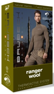 ТЕРМОАКТИВНЫЕ леггинсы под форму Brubeck Wool Merino military -M