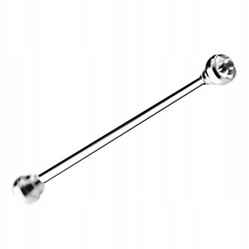 Мужской серебряный зажим для галстука с застежкой