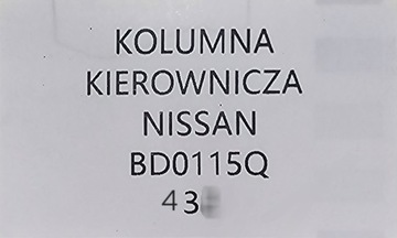 ORIG. SLOUPEC VOLANT SERVO  ELEKTR. NISSAN QASHQAI J10 FACELIFT