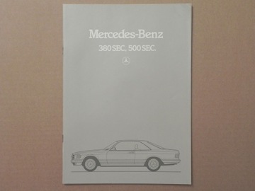 Prospekt - MERCEDES S-KLASSE W126 SEC COUPE C126 - 1983 r