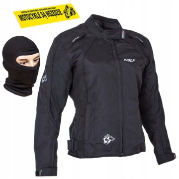 WOLF KURTKA MOTOCYKLOWA DAMSKA TEKSTYLNA BUTTERFLY BLACK M