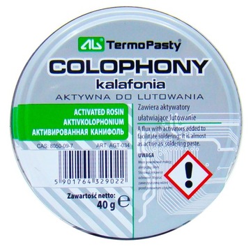 Kalafonia aktywna do lutowania 40g