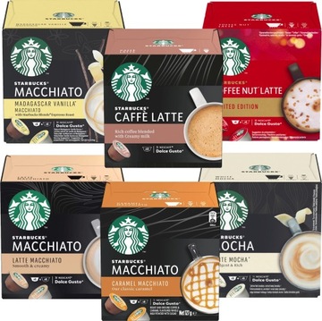 Kapsułki STARBUCKS Dolce Gusto ZESTAW 6 x 12 MIX