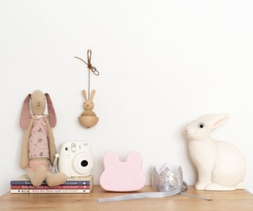 Закрывающийся силиконовый контейнер We Might Be Tiny Bunny - Пудрово-розовый