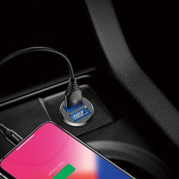 Автомобильное зарядное устройство BASEUS SMALL POWERFUL 2xUSB 3.1A
