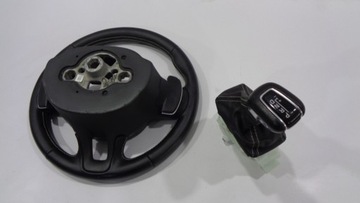 Volvo XC 90 II кожаный руль с перекидной ручкой R-design