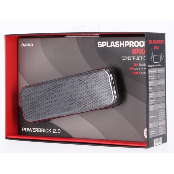 HAMA MOBILE BT PowerBrick 2.0 8 Вт ЧЕРНЫЙ